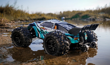Voiture Télécommandée 4x4 1:16 Haute Vitesse 70 km/h – RC Car Tout-Terrain Drift Monster Truck avec LED, 7.4V Batterie Rechargeable, Modèles 50 km/h & 70 km/h jeu enfant et adulte