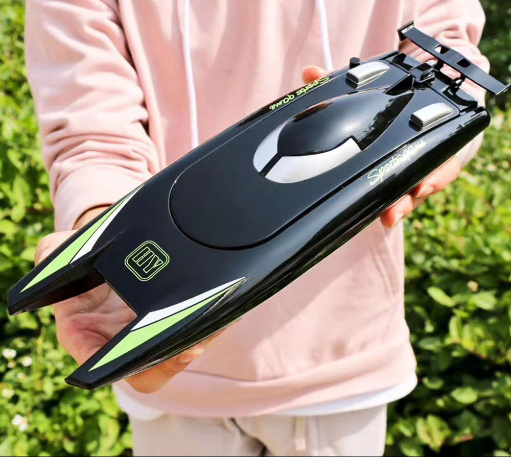 30Km/H Racing Boat 2.4G Radio Controlled Rc Boat High Speed Speedboat 20Mins 2Ch Dual Motor Waterproof Ship Boys Christmas Gift