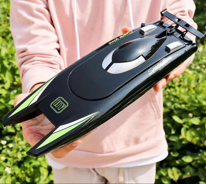 30Km/H Racing Boat 2.4G Radio Controlled Rc Boat High Speed Speedboat 20Mins 2Ch Dual Motor Waterproof Ship Boys Christmas Gift