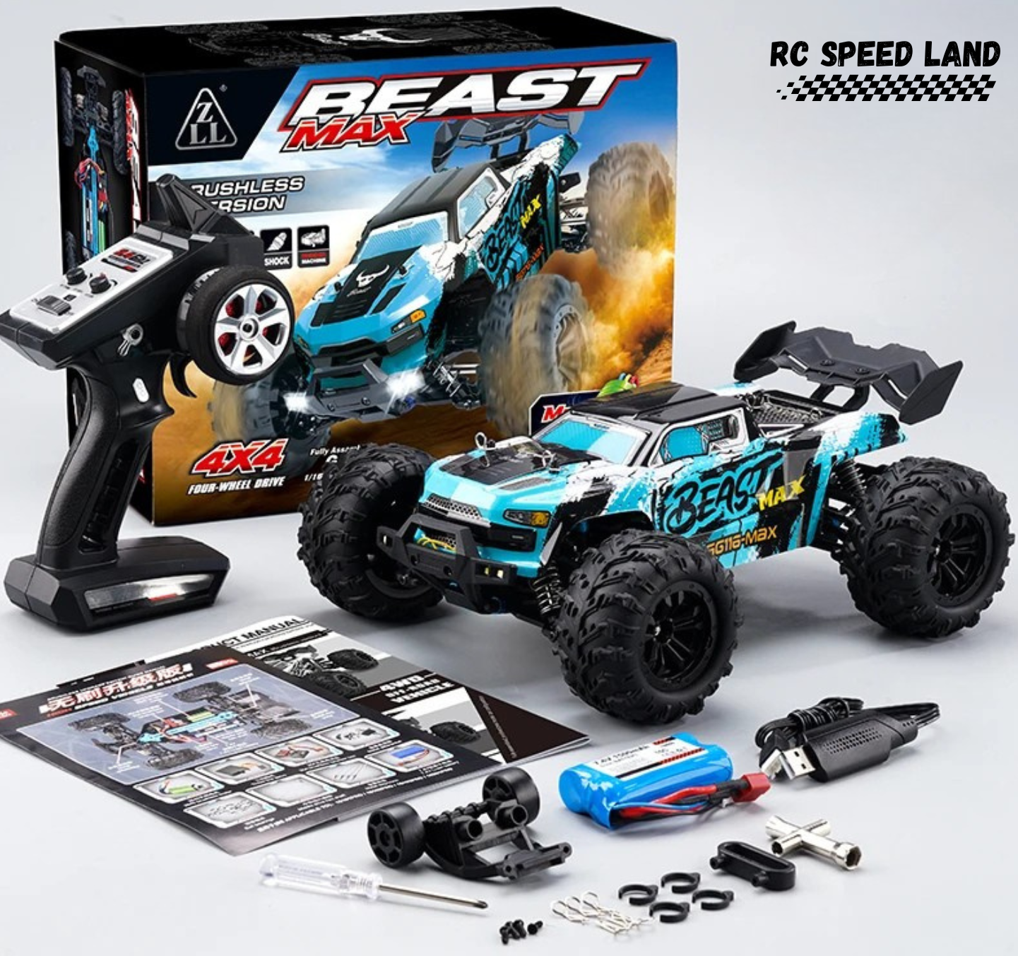 🚀 Voiture Télécommandée 4x4 Professionnelle SG116 MAX – 80 km/h, Brushless, Étanche, Haute Performance