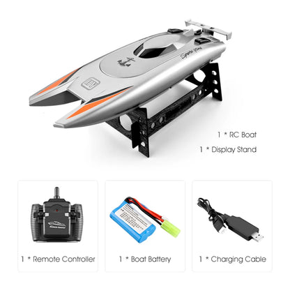 30Km/H Racing Boat 2.4G Radio Controlled Rc Boat High Speed Speedboat 20Mins 2Ch Dual Motor Waterproof Ship Boys Christmas Gift
